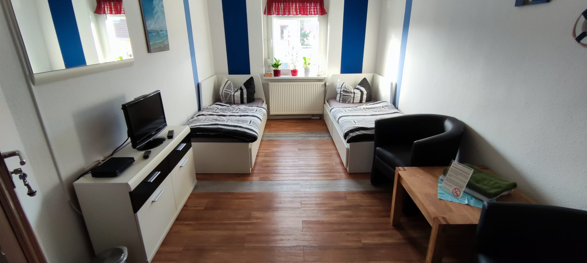 Zimmer 3 Blick von der Tür aus Pension Bane